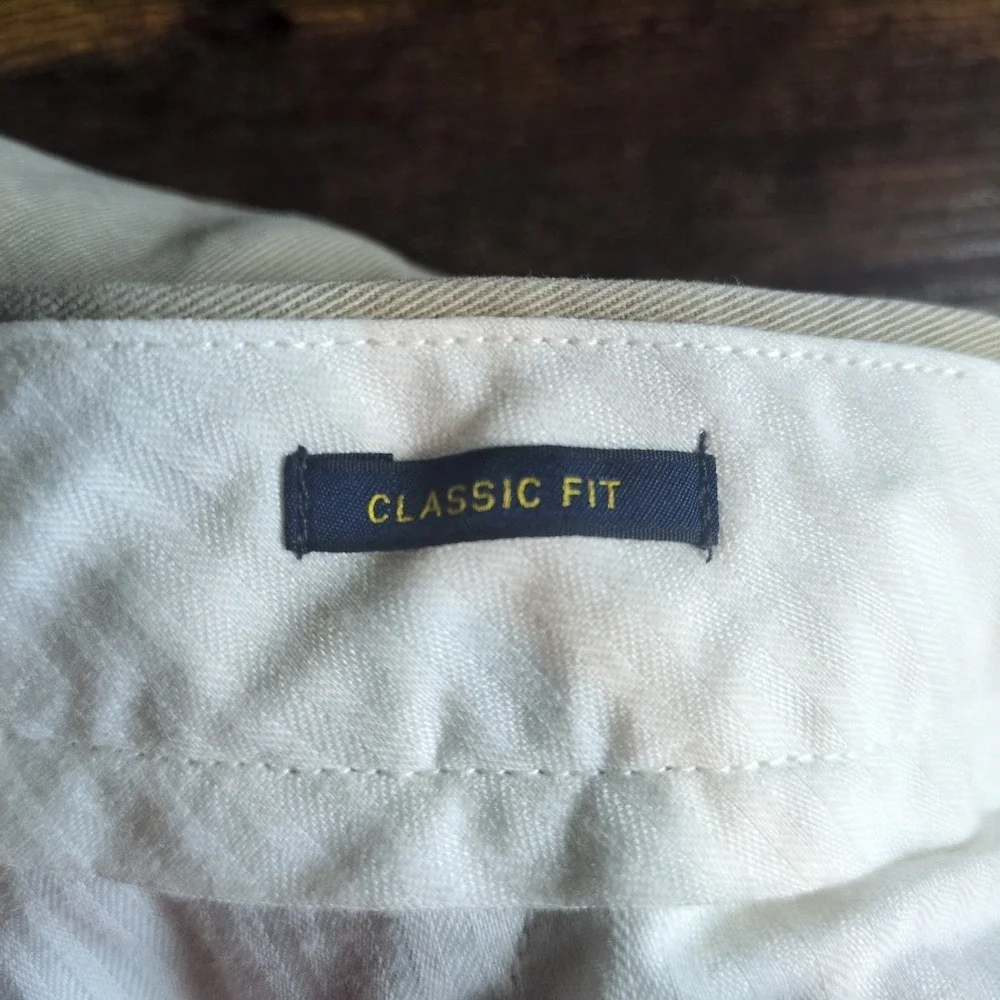Polo Ralph Lauren Classic Fit Khaki Chino Pants Mens 38x32 Tan Cotton